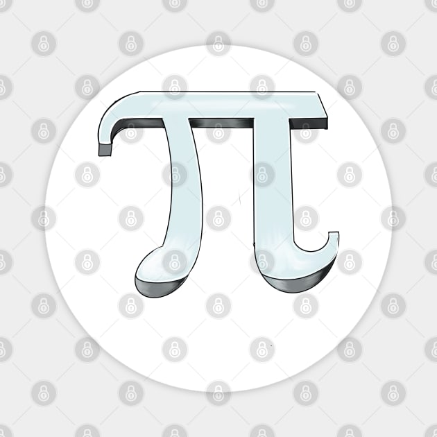 Pi - physics mathematics- mathematical constant in 3d Magnet by Artonmytee